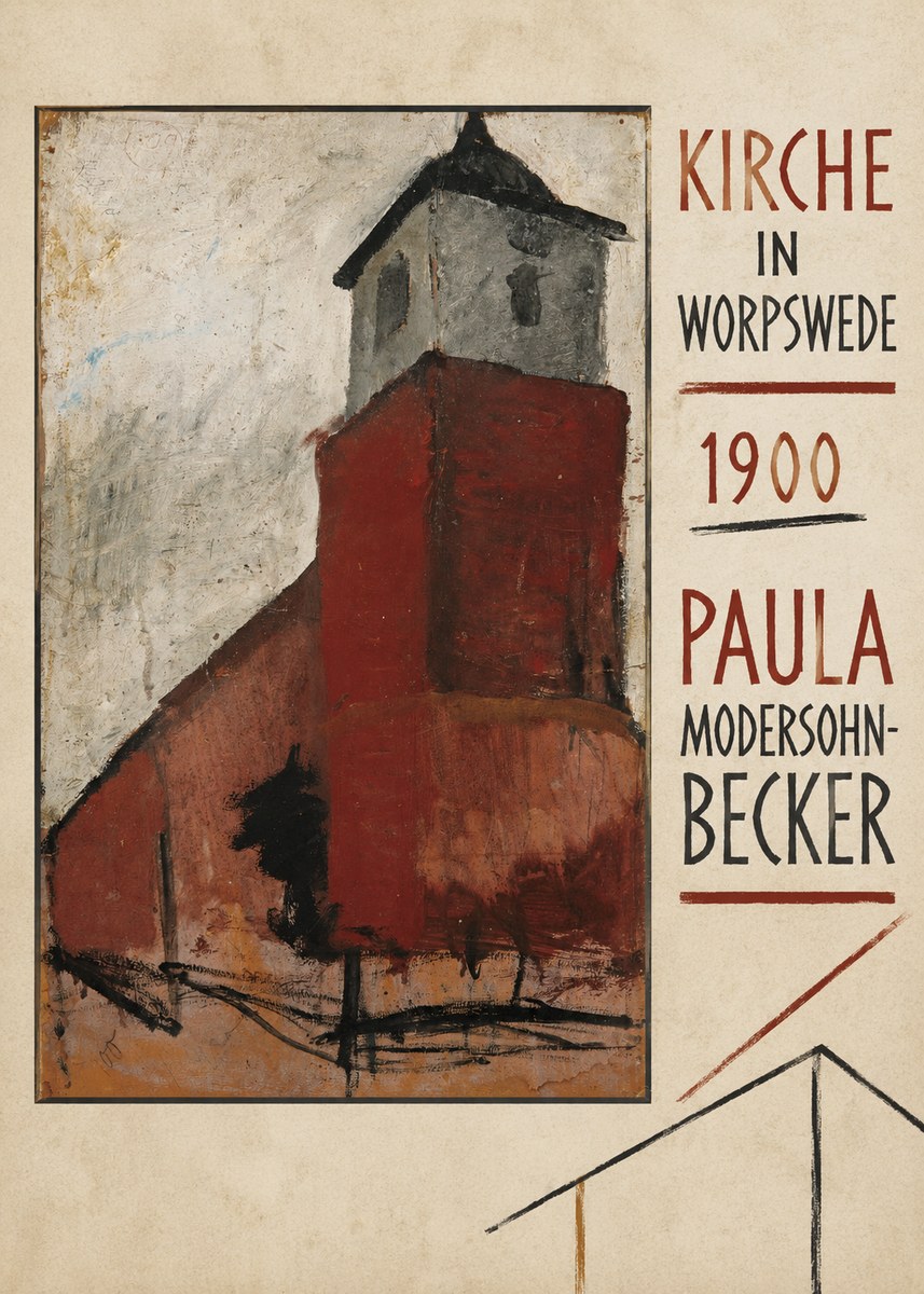 Paula Modersohn-Becker Kirche in Worpswede No3 - Plakát