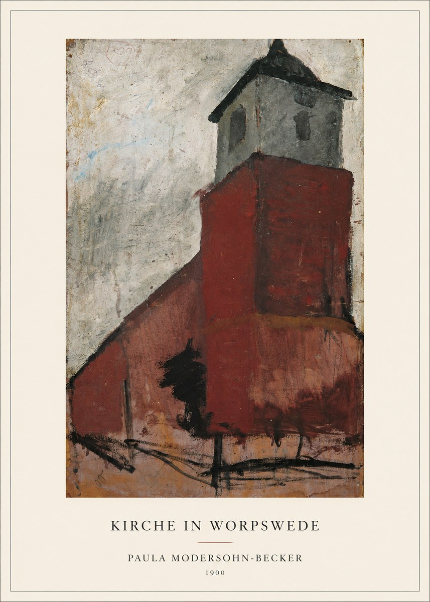 Paula Modersohn-Becker Kirche in Worpswede No4 - Plakát