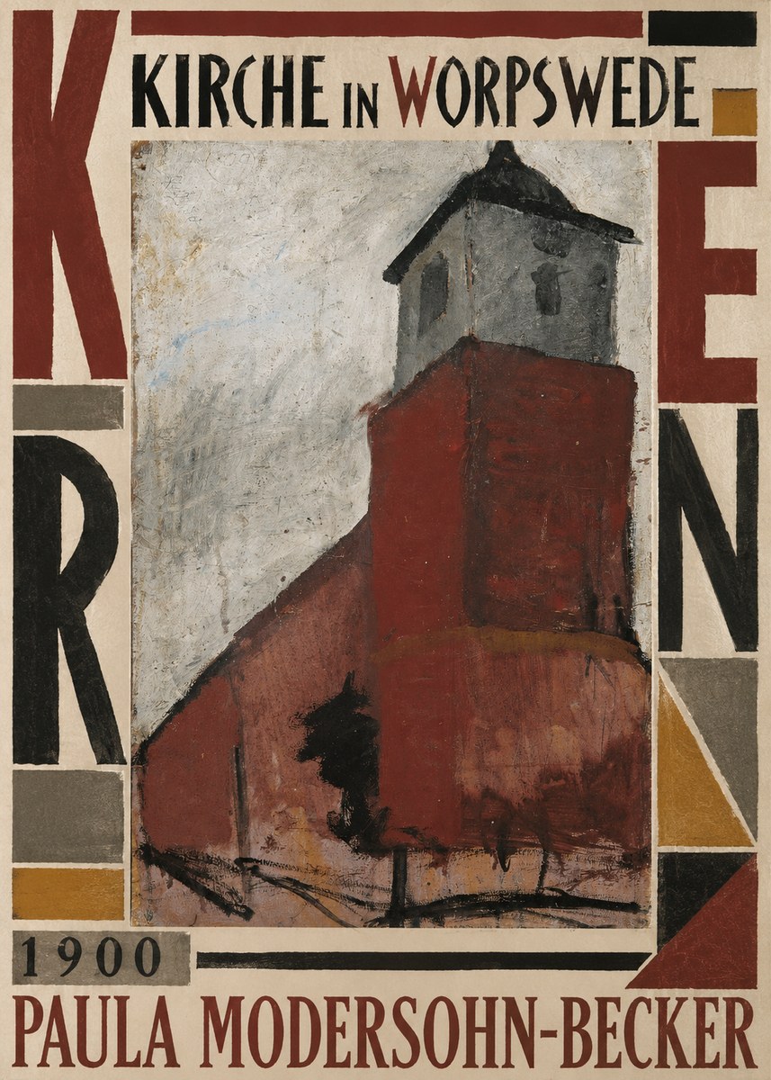 Paula Modersohn-Becker Kirche in Worpswede No5 - Plakát