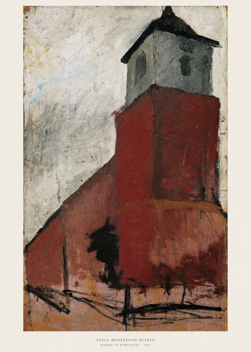 Paula Modersohn-Becker Kirche in Worpswede No6 - Plakát