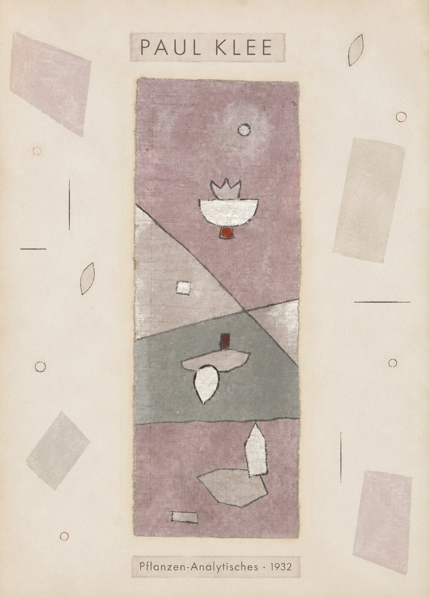 Paul Klee Pflanzen-analytisches No3 - Plakát
