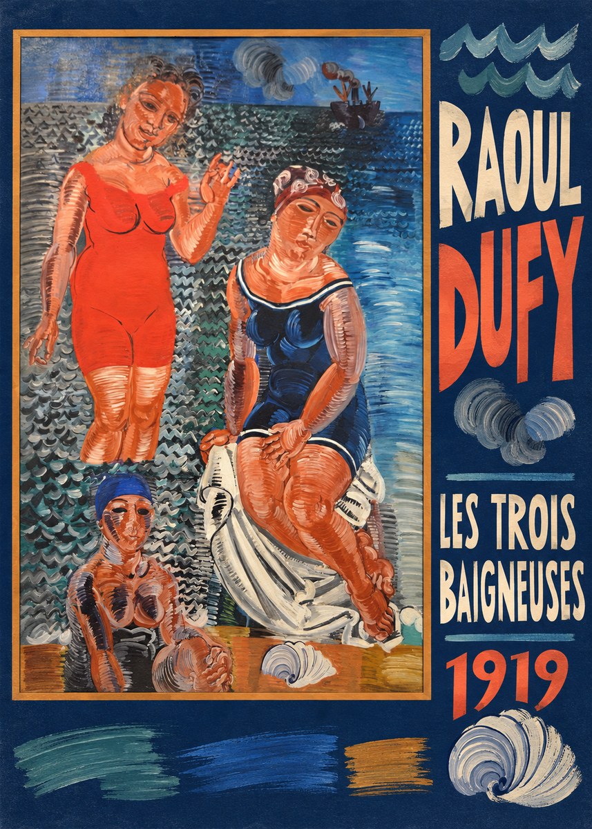 Raoul Dufy Les Trois Baigneuses No5 - Plakát