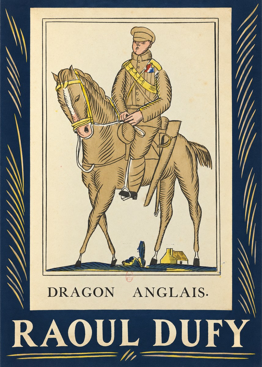 Raoul Dufy Dragon Anglais No3 - Plakát
