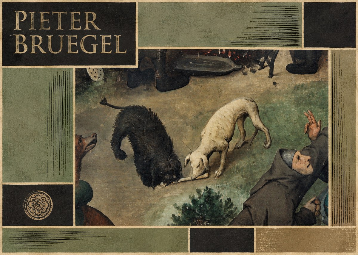 Pieter Bruegel The Beggars No5 - Plakát