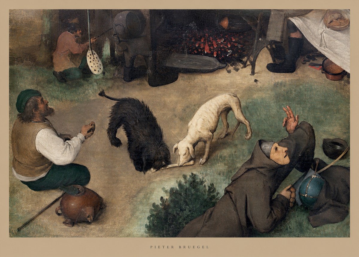 Pieter Bruegel The Beggars No6 - Plakát