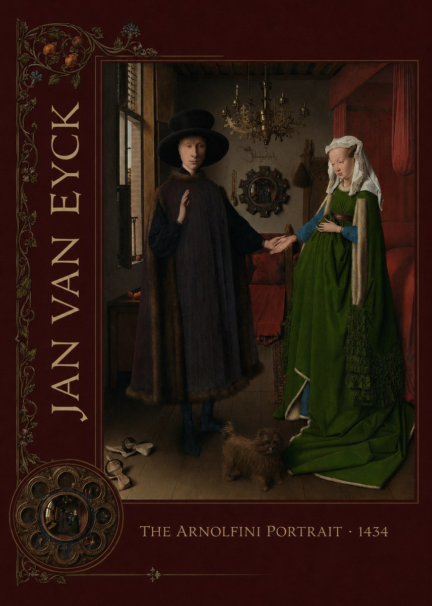 Jan van Eyck The Arnolfini Portrait VII No2 - Plakát