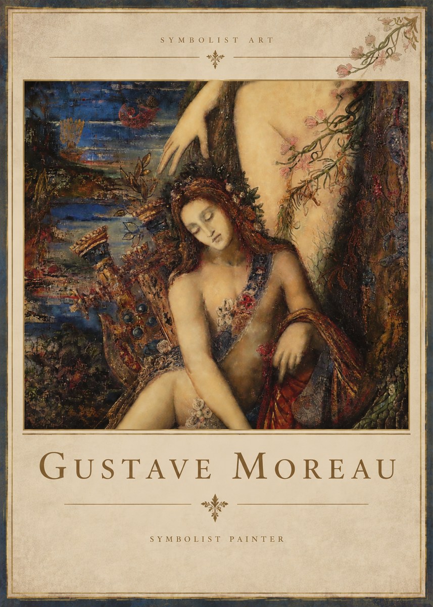 Gustave Moreau Symbolist Painting No4 - Plakát