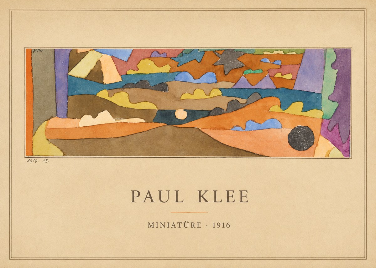 Paul Klee Miniatüre · 1916 No4 - Plakát