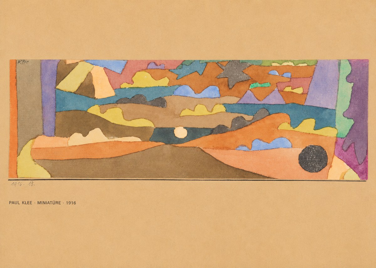 Paul Klee Miniatüre · 1916 No5 - Plakát