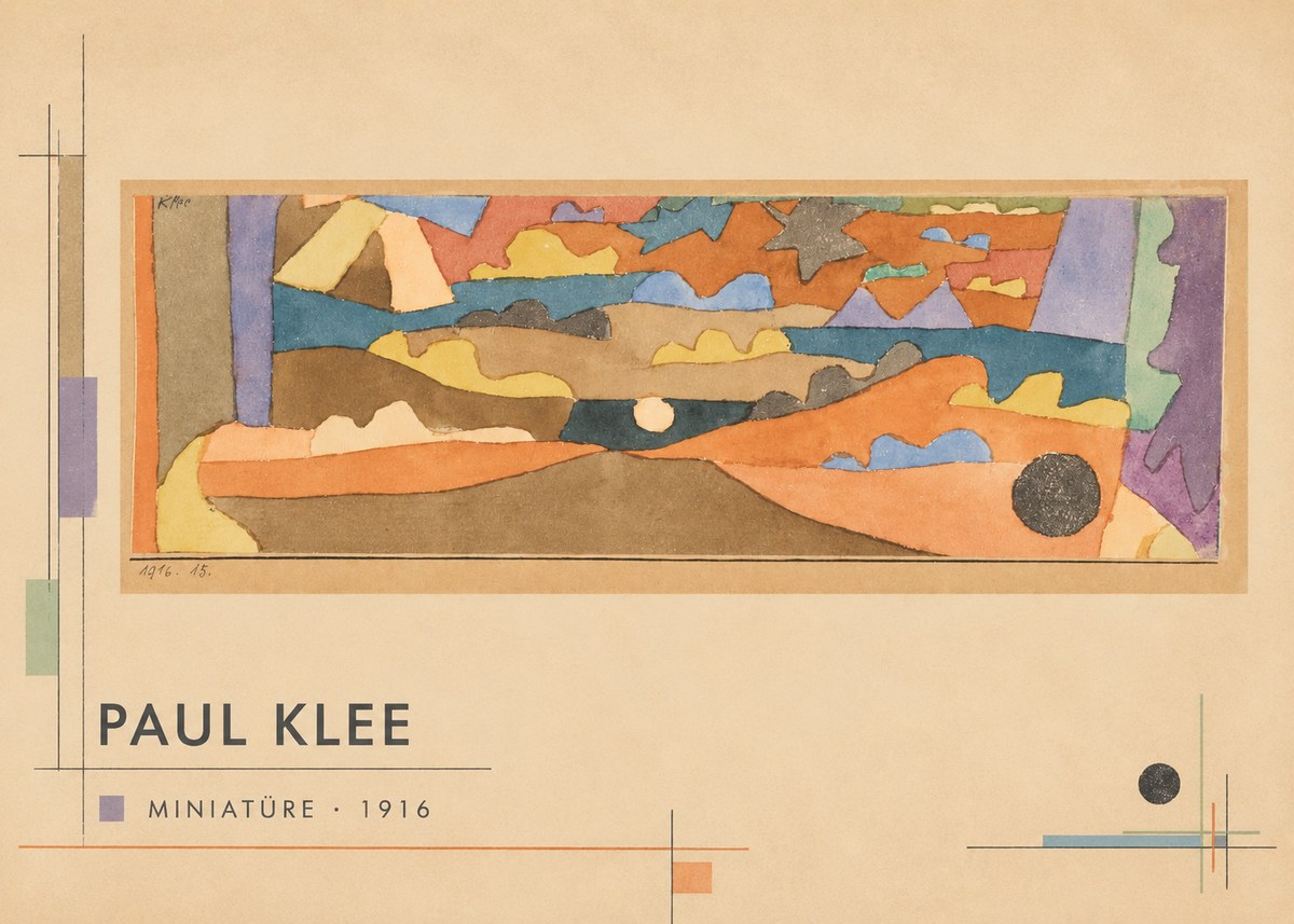 Paul Klee Miniatüre · 1916 No6 - Plakát