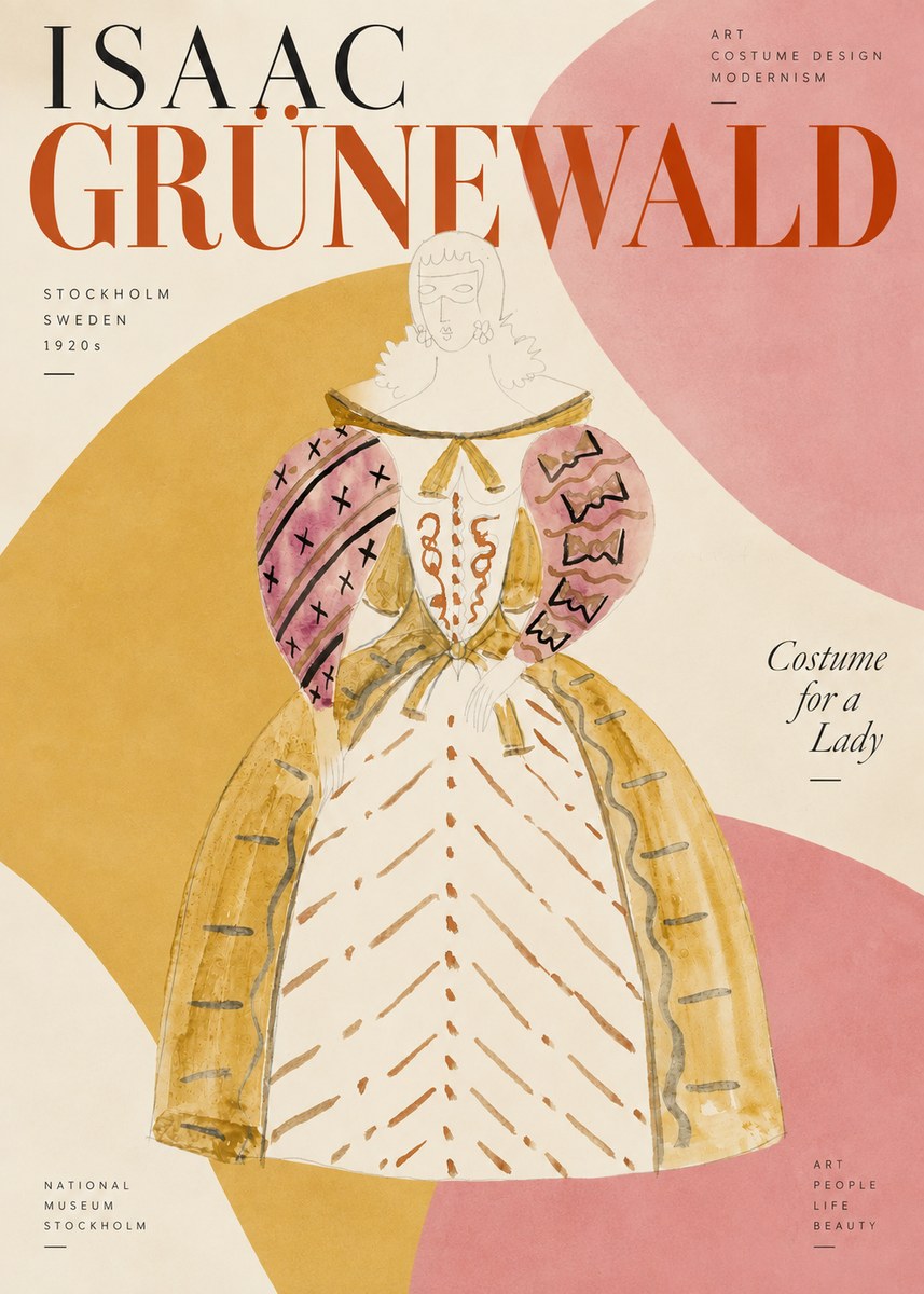 Isaac Grünewald Costume Design XII No4 - Plakát