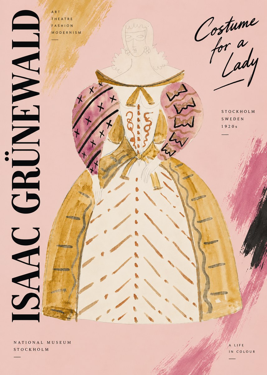 Isaac Grünewald Costume Design XII No6 - Plakát