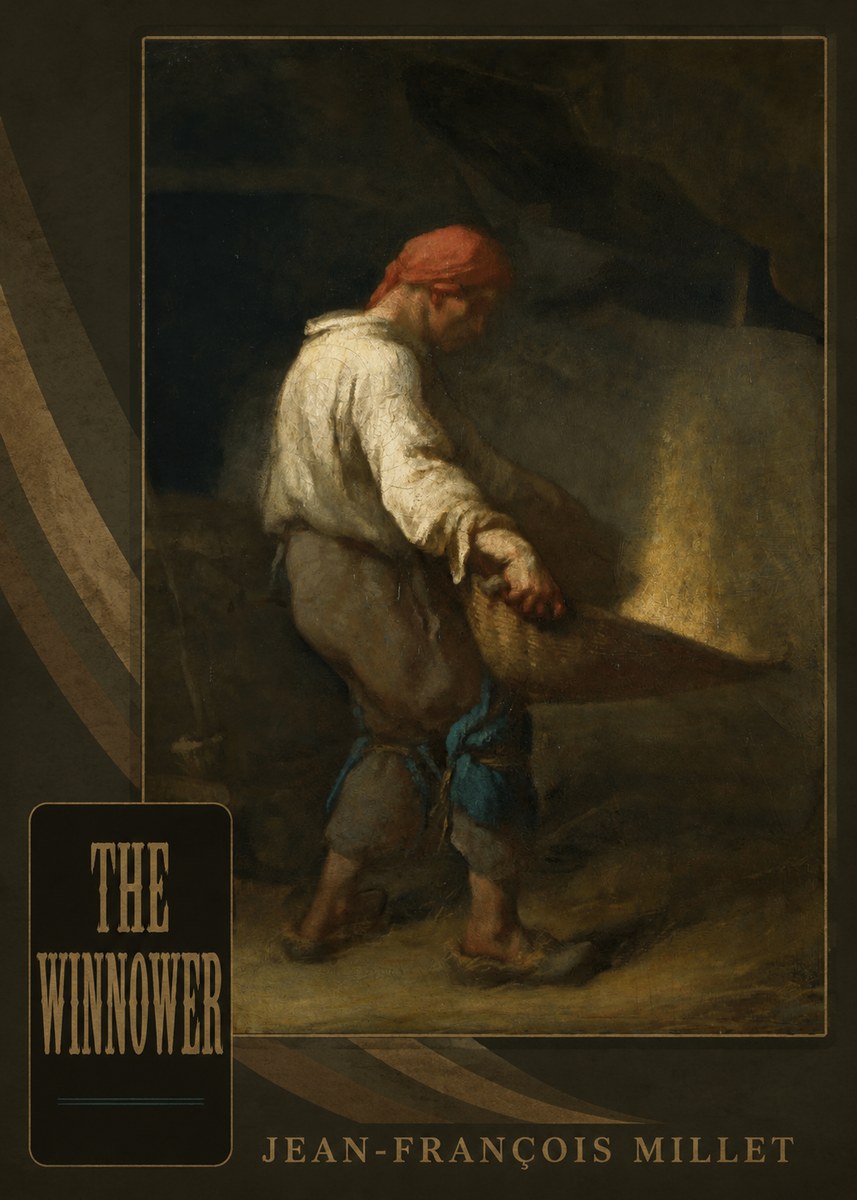 Jean-François Millet The Winnower No5 - Plakát