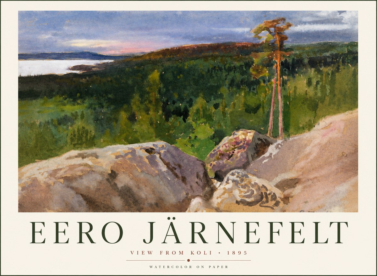 Eero Järnefelt View from Koli No1 - Plakát