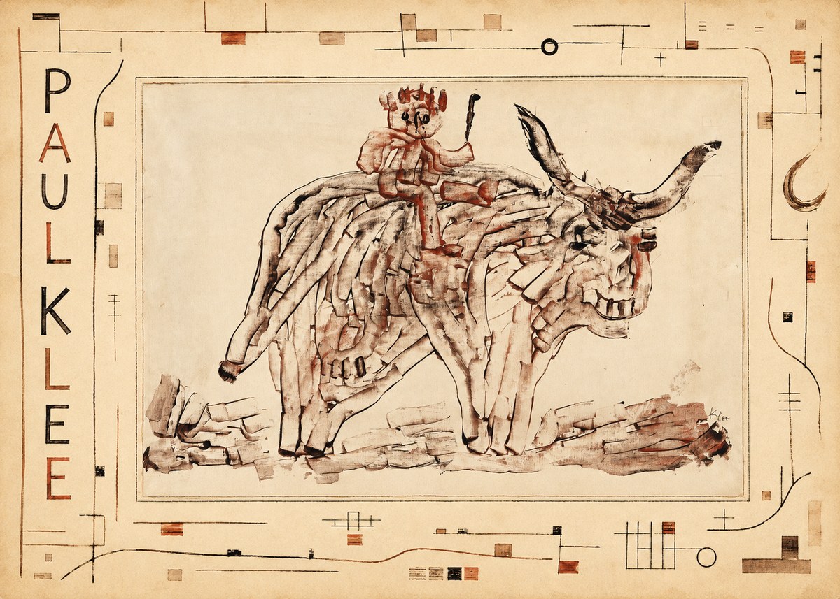 Paul Klee Bear Rider No3 - Plakát