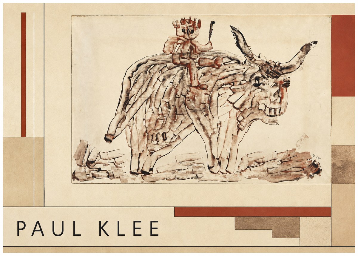 Paul Klee Bear Rider No4 - Plakát