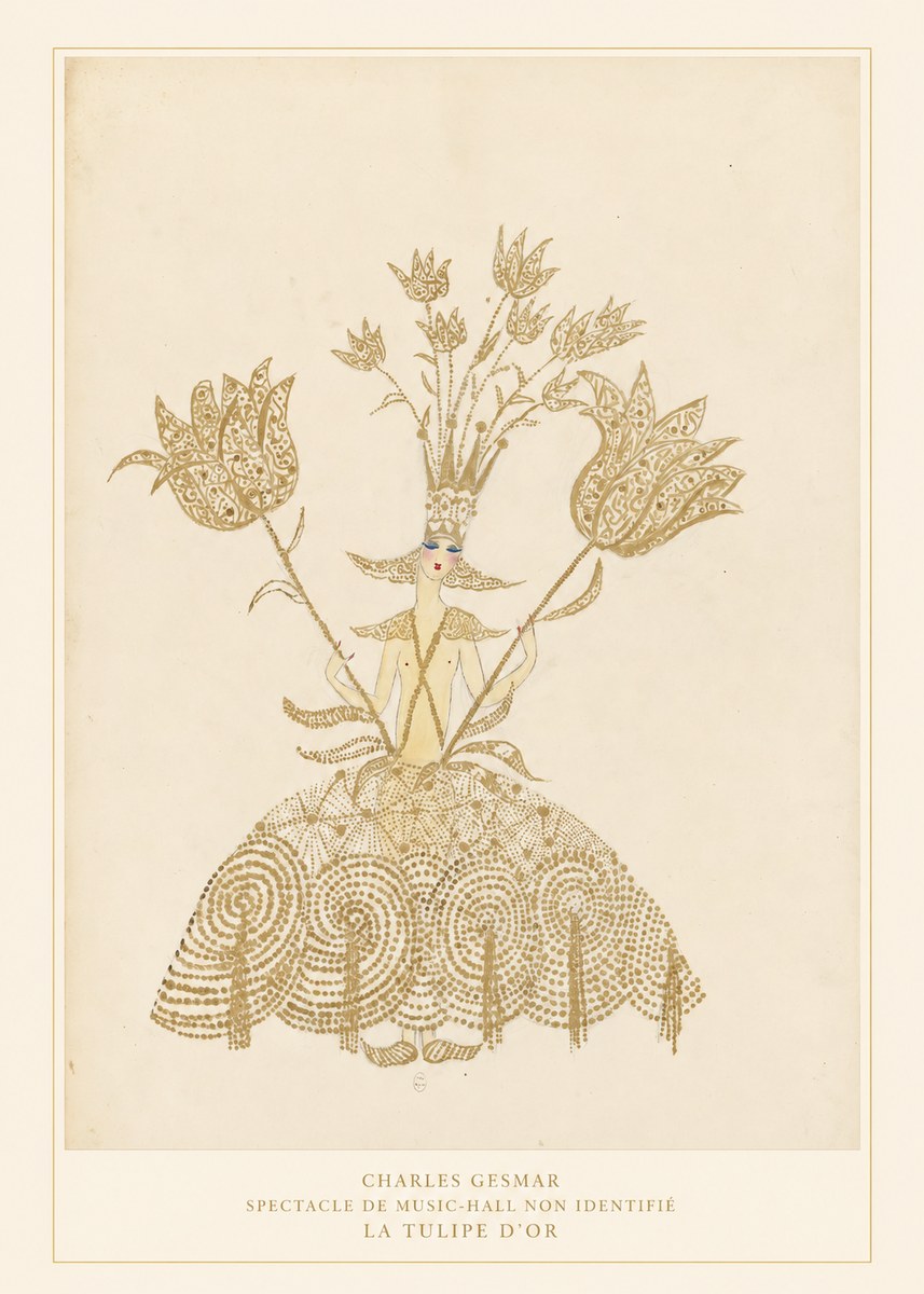 Charles Gesmar La Tulipe D'or No6 - Plakát