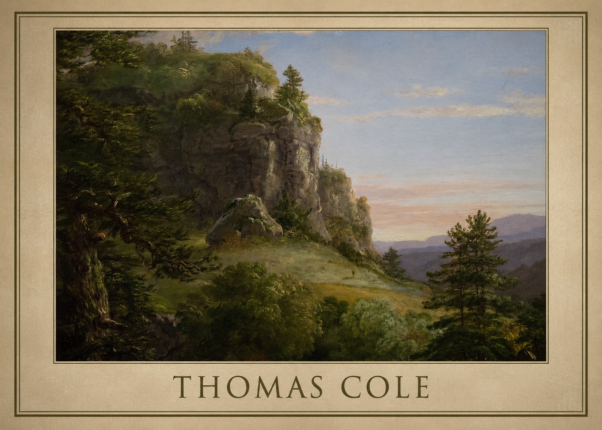 Thomas Cole Landscape, the Old Mill No1 - Plakát