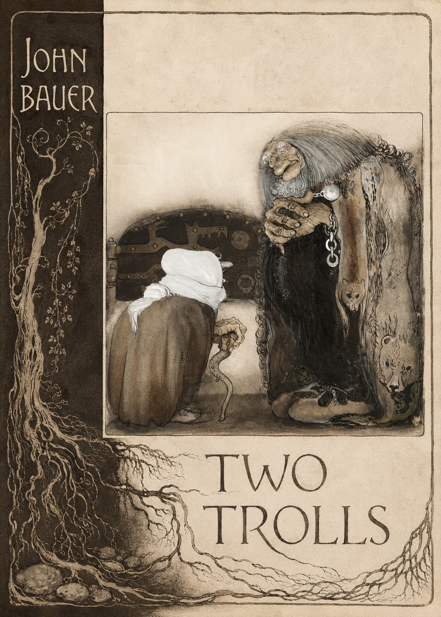 John Bauer Two Trolls No2 - Plakát