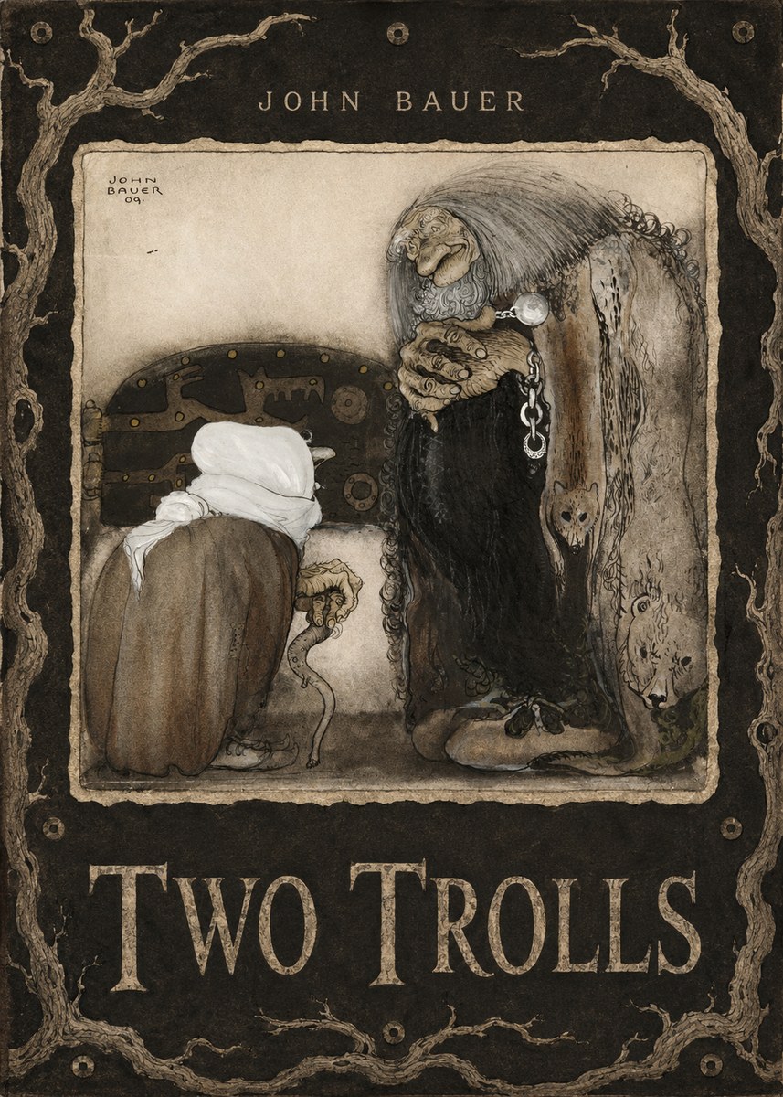 John Bauer Two Trolls No6 - Plakát