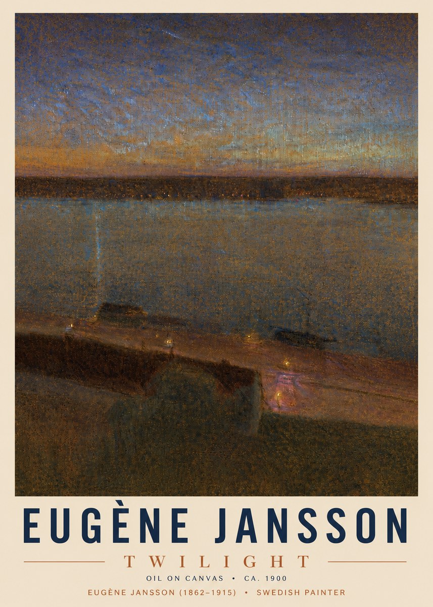 Eugène Jansson Twilight No4 - Plakát