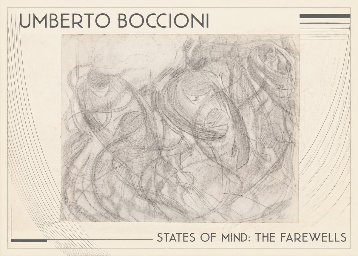 Umberto Boccioni States of Mind: the Farewells No1 - Plakát