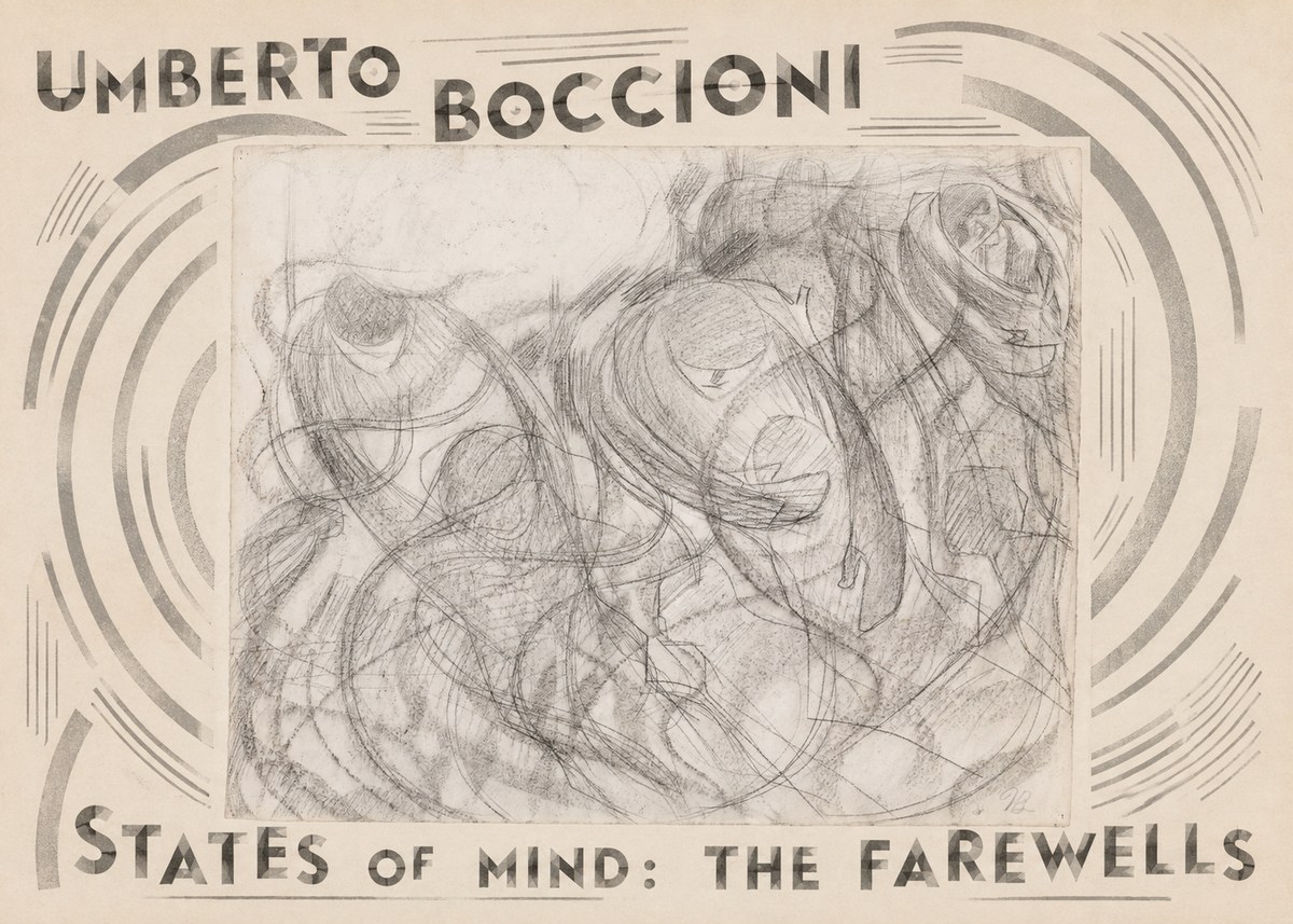 Umberto Boccioni States of Mind: the Farewells No4 - Plakát