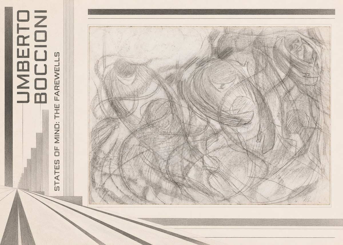 Umberto Boccioni States of Mind: the Farewells No6 - Plakát