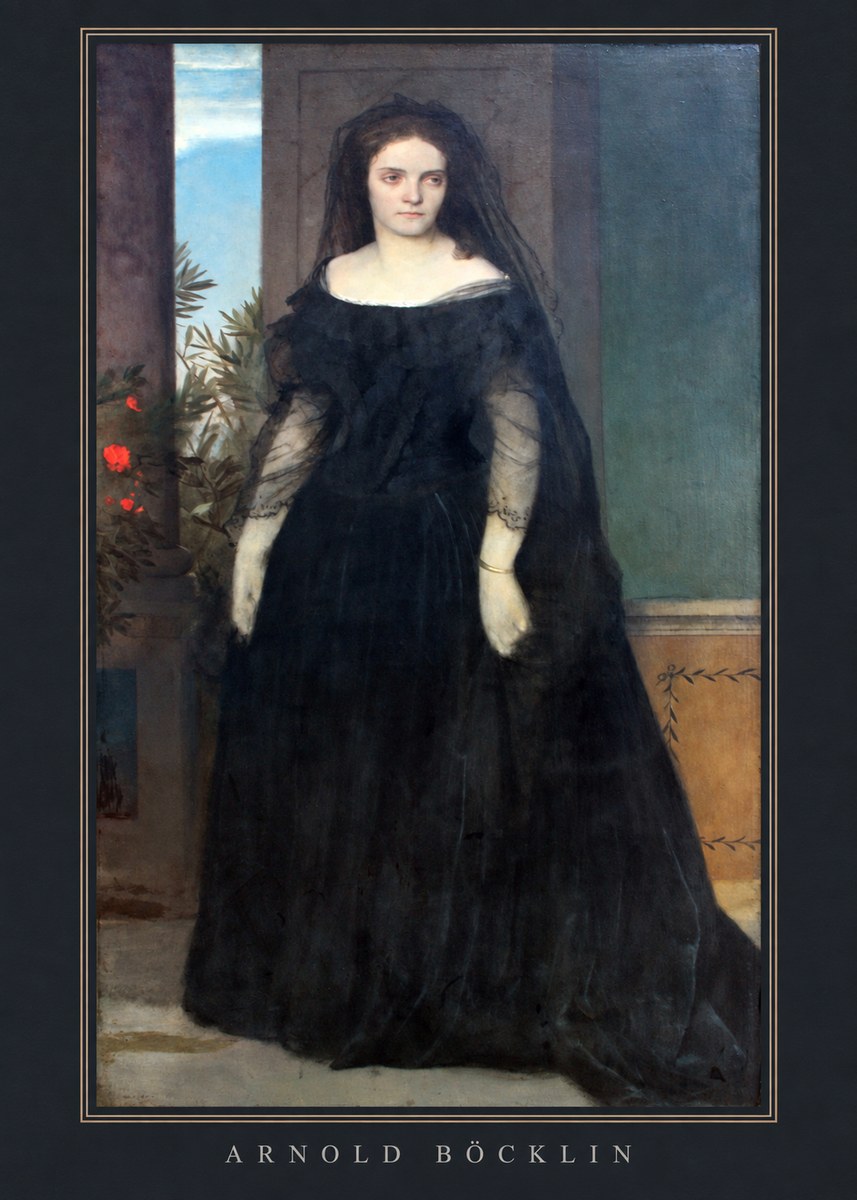 Arnold Böcklin Portrait of Mrs. Böcklin No4 - Plakát