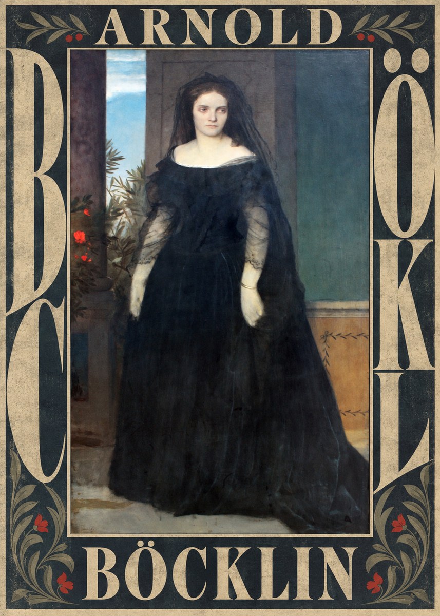 Arnold Böcklin Portrait of Mrs. Böcklin No6 - Plakát
