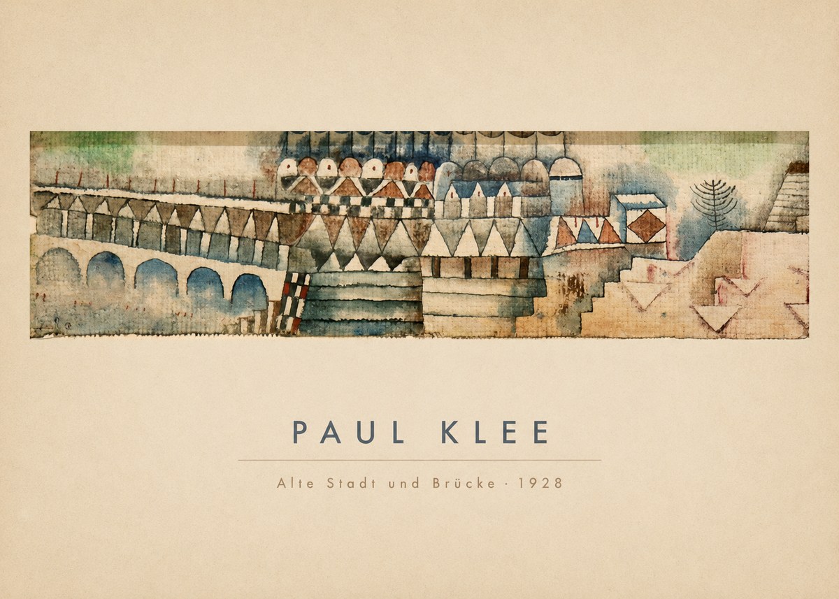 Paul Klee Alte Stadt Und Brücke No4 - Plakát