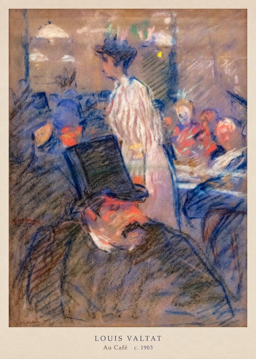 Louis Valtat Au Café No6 - Plakát