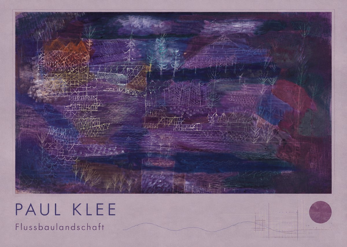 Paul Klee Flussbaulandschaft No2 - Plakát
