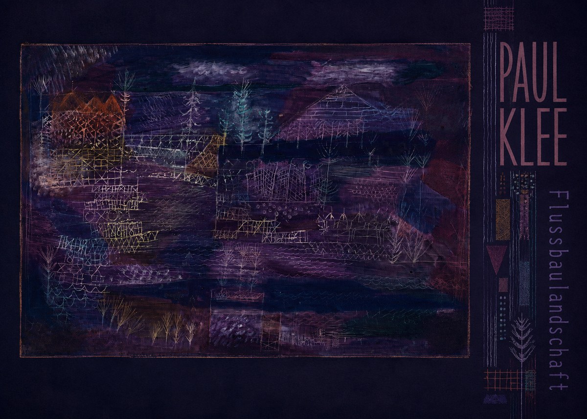 Paul Klee Flussbaulandschaft No3 - Plakát