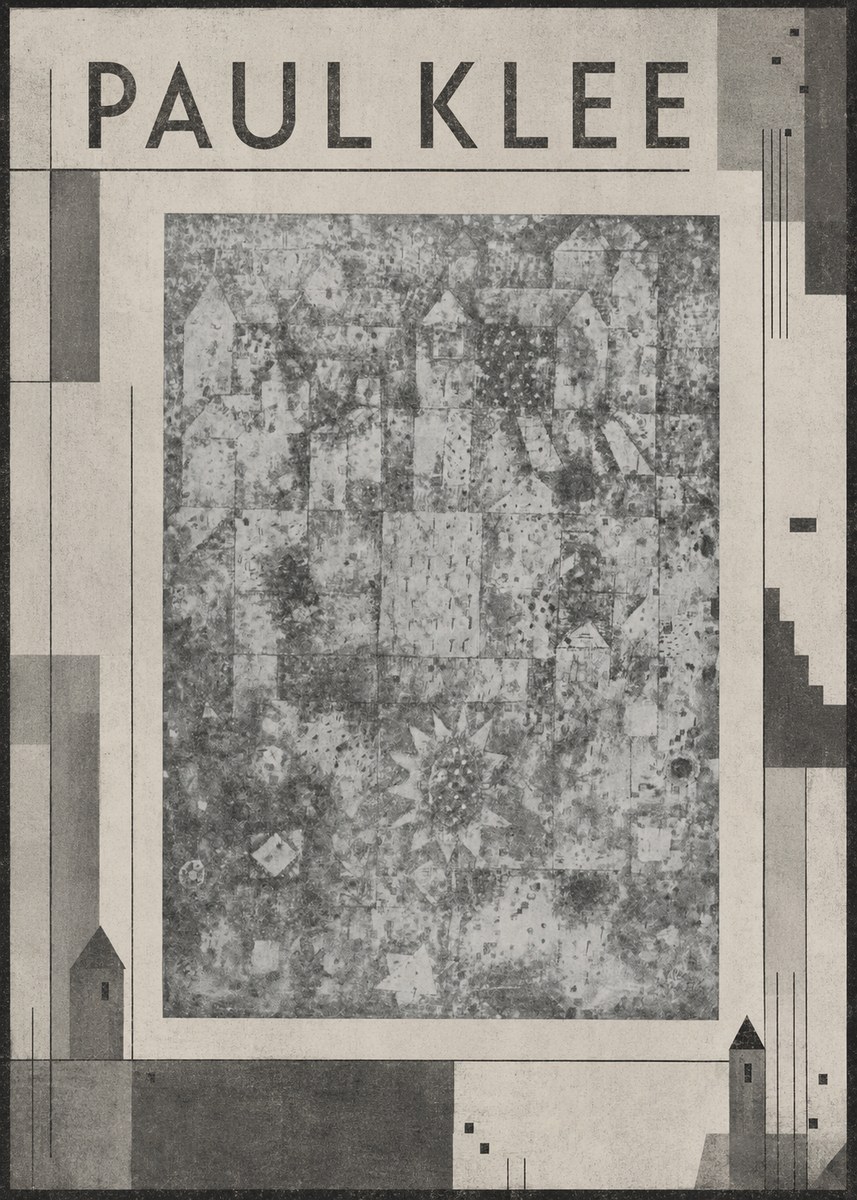 Paul Klee Town and Country No6 - Plakát
