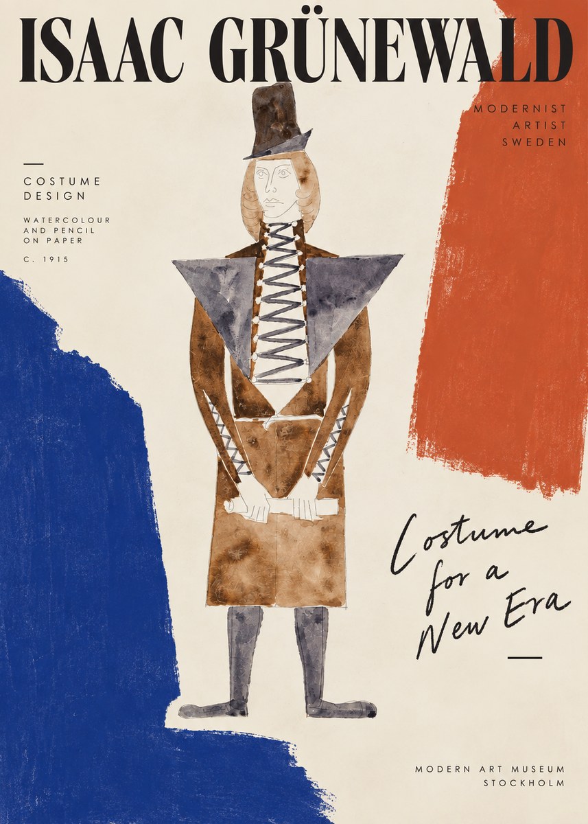 Isaac Grünewald Costume Design XIII No5 - Plakát