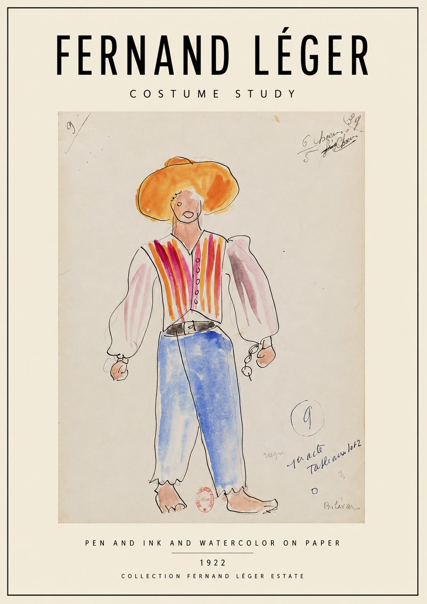 Fernand Léger Costume Study II No3 - Plakát
