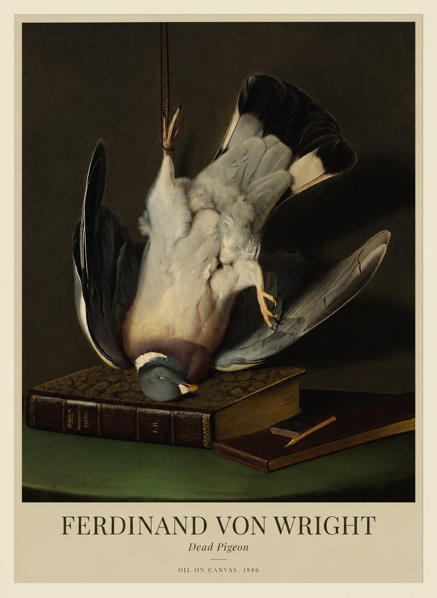 Ferdinand von Wright Dead Pigeon No1 - Plakát