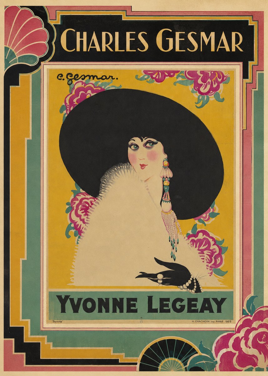 Charles Gesmar Yvonne Legeay No1 - Plakát