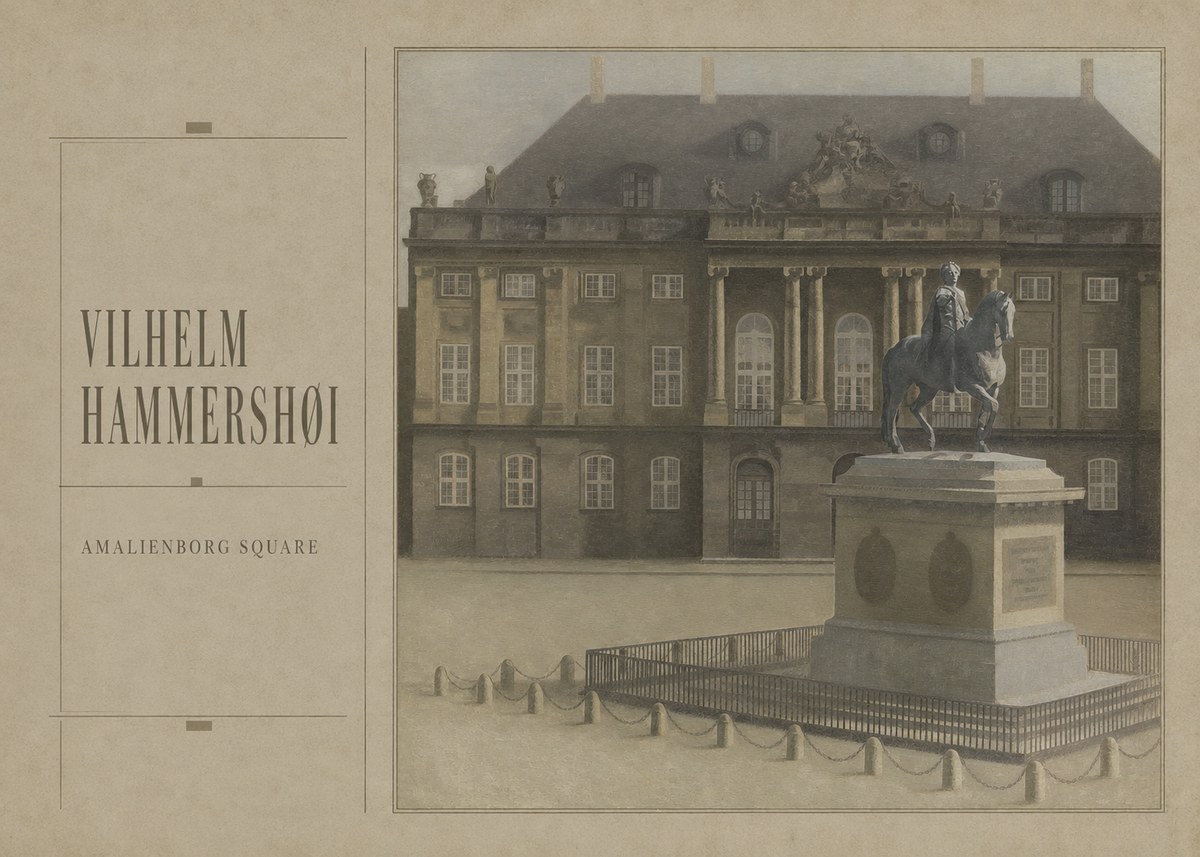 Vilhelm Hammershøi Amalienborg Square II No3 - Plakát