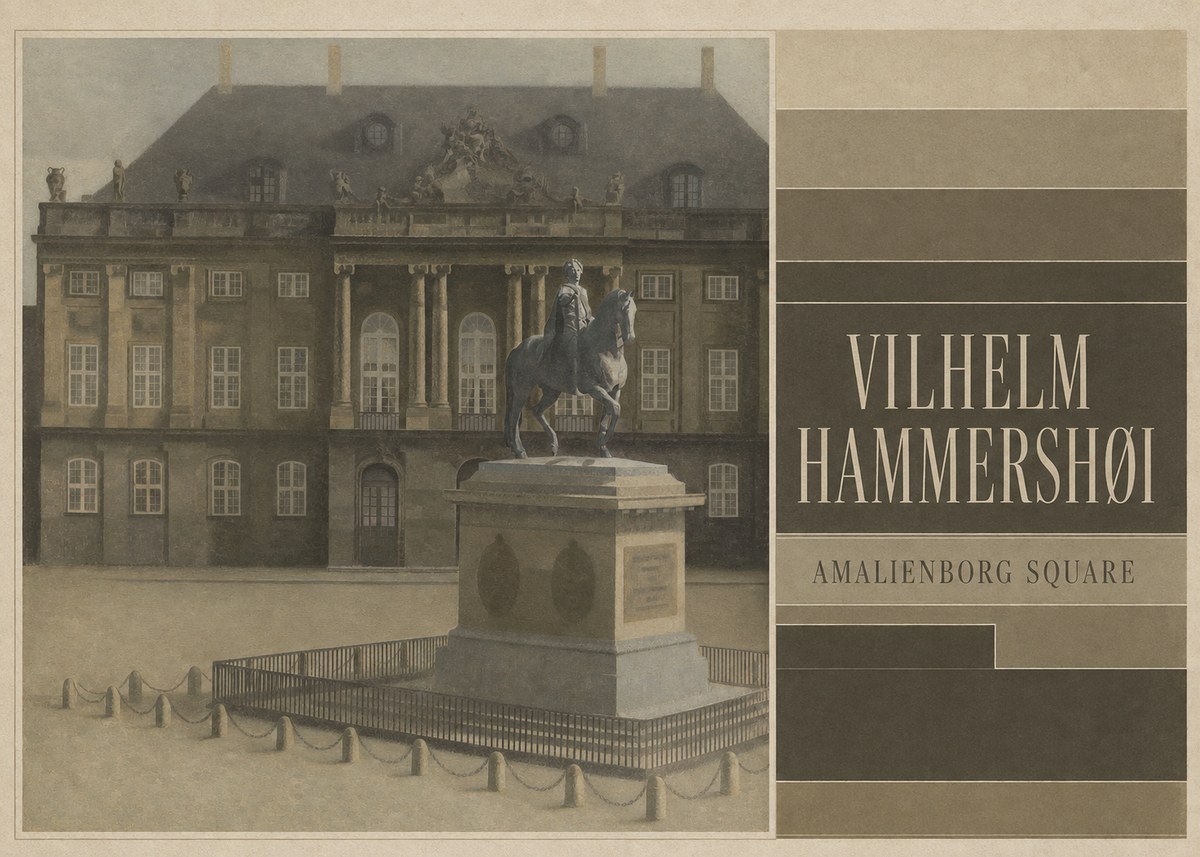 Vilhelm Hammershøi Amalienborg Square II No4 - Plakát