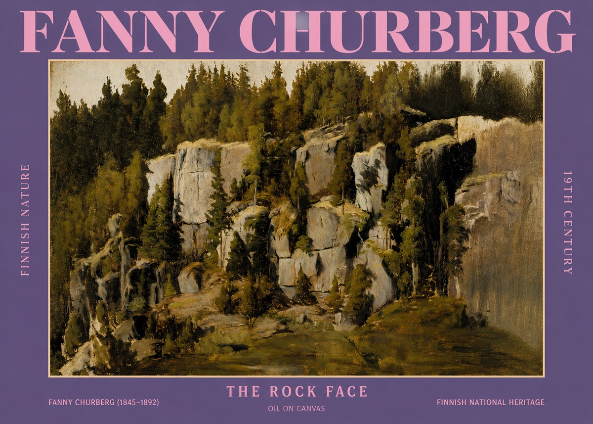 Fanny Churberg The Rock Face No4 - Plakát
