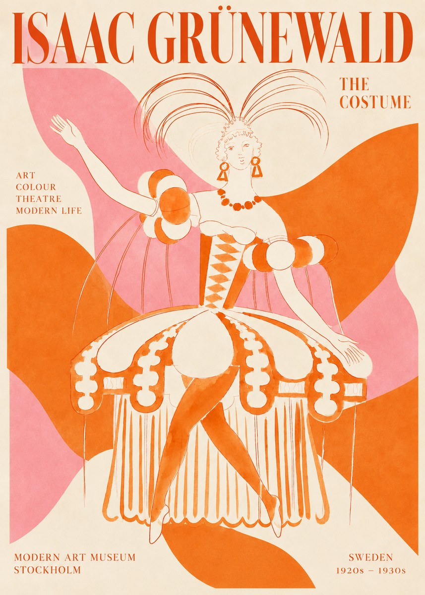 Isaac Grünewald The Costume II No2 - Plakát