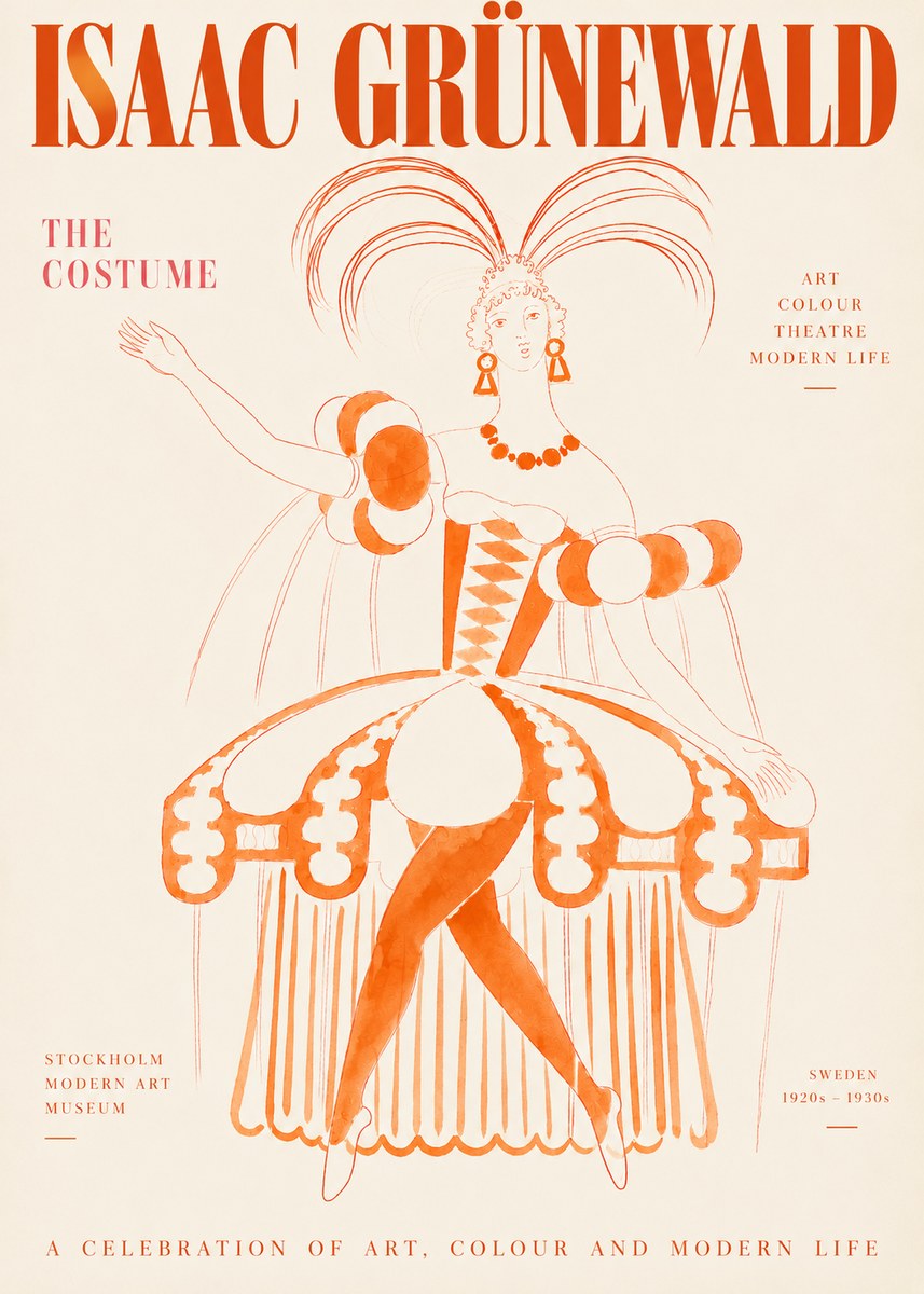 Isaac Grünewald The Costume II No3 - Plakát