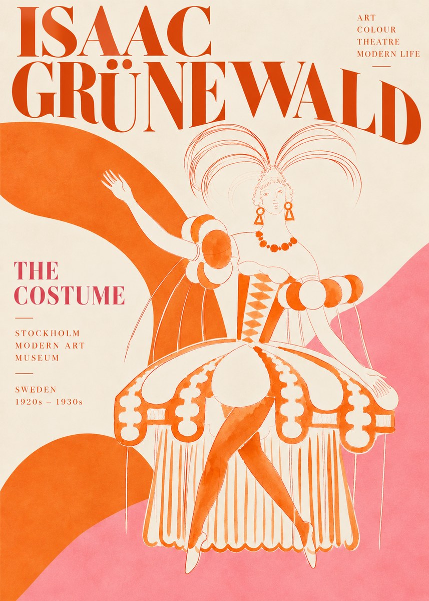 Isaac Grünewald The Costume II No5 - Plakát