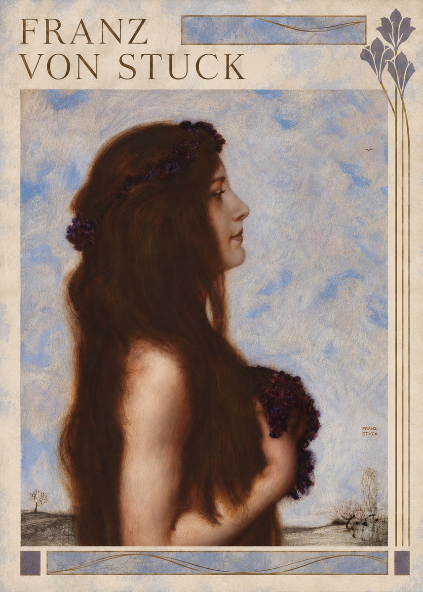 Franz von Stuck Frühlingsreigen No6 - Plakát
