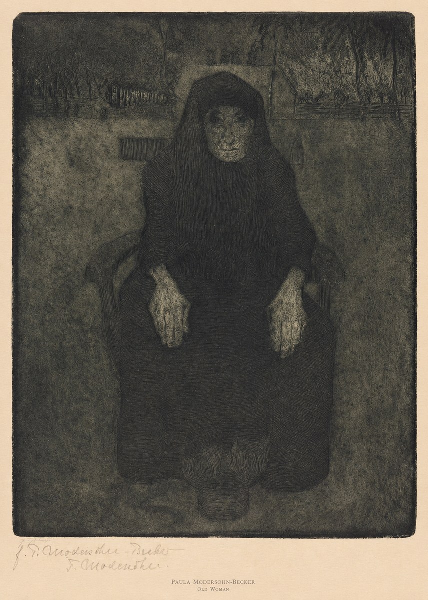 Paula Modersohn-Becker Old Woman No6 - Plakát