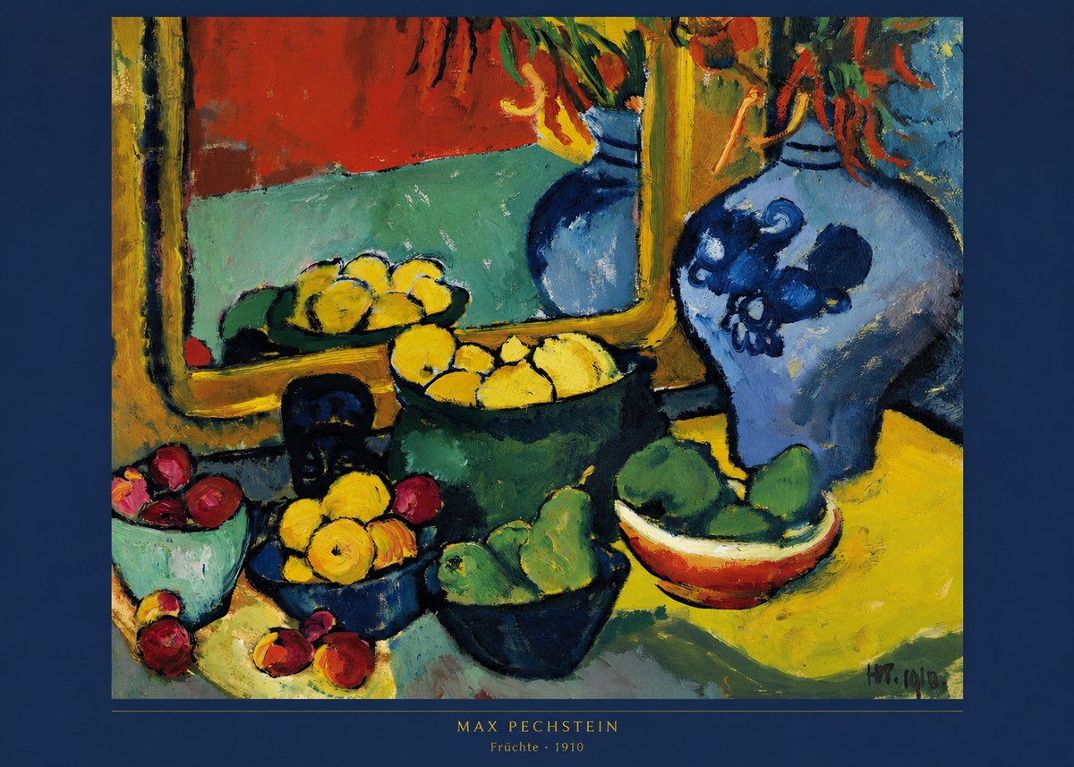 Max Pechstein Früchte 1910 No5 - Plakát
