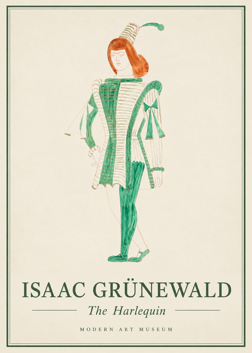 Isaac Grünewald The Harlequin No1 - Plakát