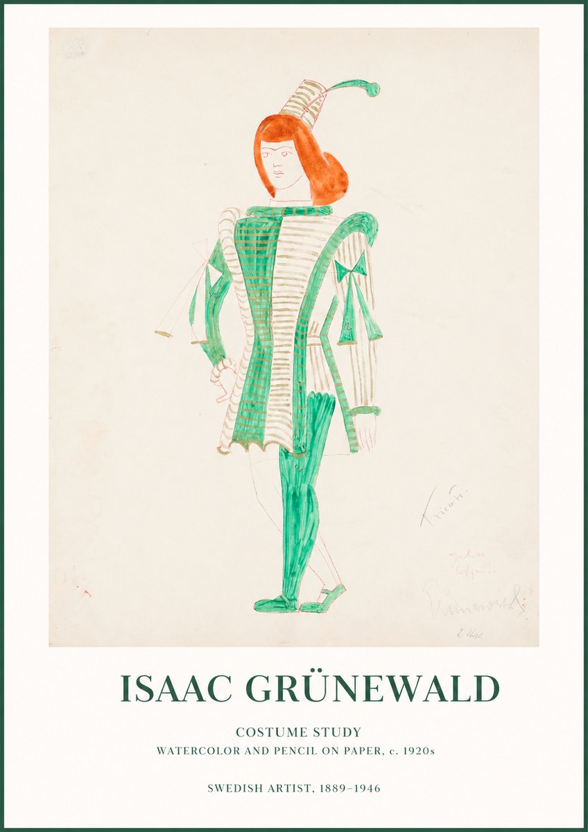 Isaac Grünewald The Harlequin No2 - Plakát